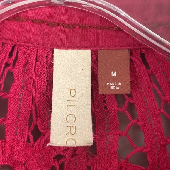 Anthropologie Pilcro Lace Back Western Buttondown Size Medium - Picture 6 of 16